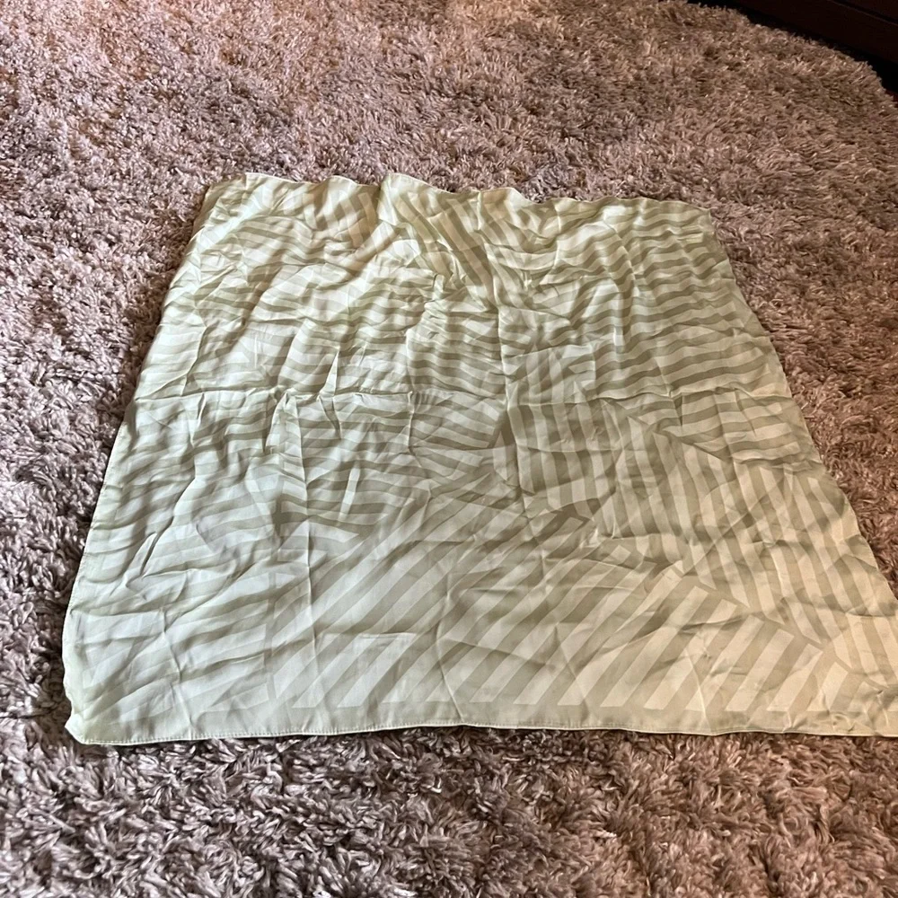 NWOT A New Day green striped square scarf